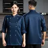 Uniforme de verano de manga corta elástico de secado rápido para chef de cocina para hombres y mujeres, adecuado para barbacoa, repostería, pastelería, cafetería y restaurante, con diseños estampados y bordados, ligero