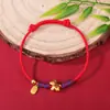 Joyería de Cuerda Multicolor Tejida a Mano en Nuevo Estilo Chino, Diseño Unisex, Moda Nacional de Tendencia, Accesorio de Mano de Estilo Nicho