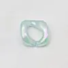 23x 23mm Acrílico Color Translúcido Cadena Aurora Accesorios para Pendientes Collar Pulsera Pasador Llavero DIY