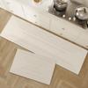 Tapete para Piso de Cocina Estilo Wabi-Sabi, Antideslizante, Resistente al Aceite, Limpiable con Trapo, Tapete para Pies sin Lavado, Absorbente de Agua, Absorbente de Aceite, Tierra de Diatomeas, Alfombra Resistente a Manchas