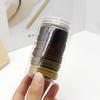Nuevo anillo de toalla de jacquard de barril m color marrón banda para el cabello lazo básico para el cabello cuerda para el cabello que no daña el cabello banda de goma