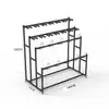 Suporte de armazenamento de mesa para esgrima, suporte para equipamento de espada, cabeça, capacete, protetor facial, posicionamento, suporte para itens de espada