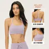 Sujetador deportivo Lycra Doble 6 para mujer con almohadillas en el pecho, espalda en Y, tirantes finos, sujetador de yoga, escote cuadrado, ropa interior para fitness