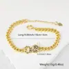 Europa e Estados Unidos novo bracelete pingente de amor cabeça de leopardo diamante completo alto cor criativo personalidade transfronteiriça hip-hop bracelete atacado