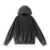 Sudadera con capucha vintage lavada de algodón puro de peso pesado 400g Transfronteriza Chaqueta de hombre Otoño e Invierno Holgada Marca de moda Sudadera con capucha