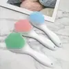 Venta Directa de Fábrica Cepillo Facial Lavado de Cara de Silicona con Mango Largo Cerdas Suaves Artefacto Suave para Limpieza de Poros Limpiador Facial Suave