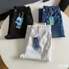 Calça jeans feminina petite versátil de outono, corte slim, com elasticidade em quatro direções, cintura alta, cropped, perna reta, estilo baguette