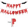 Halloween Halloween Morcego Flash Vermelho Bandeira Casa Assombrada Festa Feliz de Halloween Decoração Bandeira de Puxar