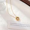 Collar de Acero de Titanio con Diseño de Nicho Europeo y Americano para Mujer Todo Fósforo Alta Gama Lujo Ligero Elegante Estilo Commuter Cadena para Clavícula de Mujer Venta al por Mayor
