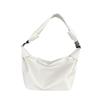Bolso de Hombre Estilo Coreano Simple de Cuero Suave Bolso Dumpling 2024 Nuevo Bolso Cruzado Versátil para Hombre Bolso de Viaje de Color Sólido de Moda para Mujer