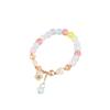 Pulsera de cristal de fresa al por mayor de fábrica, pulsera de cristal de orquídea, pulsera de mariposa de cristal de colores con perlas, regalo al por mayor