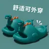 Pantuflas Infantiles de Dinosaurio para Niñas, Nuevo Estilo de Verano, Suela Gruesa, Lindas y Divertidas, con una Sensación Suave al Caminar, Adecuadas para Uso en Interiores y Exteriores