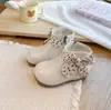 Botines británicos de un solo color para niños, nueva colección otoño 2026, botines tobilleros dulces y de moda con lazo para niñas, cómodos botines Martin
