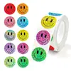 500 PIEZAS Pegatinas de Estrella Brillante Sonriente Cara Sonriente Coloridas Luminosas Papel de Aluminio Felices Ánimo Premios Estudiantiles Pegatinas