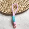 Lanyard para Teléfono con Bloques de Color Sencillo de Moda Llavero Muñeca Cuerda Corta Universal Lanyard Creativo para Llaves de Coche Hecho a Mano