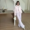 2026 Nuevo Abrigo de Algodón Relleno Color Sólido Suave Luna Nube Gatito Crema Cuello Alto Ropa de Abrigo Cálida de Invierno para Mujer