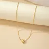 Collar con colgante de amor simple de moda estilo coreano ins, diseño de nicho para mujer, cadena para la clavícula de temperamento, venta al por mayor
