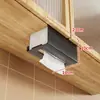 Caja de Papel de Cocina Invertida Montaje en Pared Sin Taladro Colgante Armario Espejo Estante de Almacenamiento Colgante Caja de Almacenamiento para Toallas Faciales