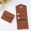 Stock Listo Moda Bolso de Cuero de Microfibra Suave para Joyería Mini Bolso Bolsa para Accesorios de Joyería Accesorios de Viaje Bolsa de Almacenamiento para Joyería