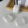 Funda con Patrón de Concha para Auriculares AirPods Pro3 Funda para Auriculares Apple 4ª Generación Funda Protectora para Auriculares Inalámbricos Arena Movediza Luminosa