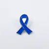 Broche de Liga de Metal Colorido Simples em Forma de Fita Logo de Conscientização Hiv Internacional Acessório de Distintivo para Roupas Mochila em Estoque
