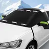 Protetor de Neve Magnético para Carro Protetor Frontal Proteção Solar Isolamento Térmico Quebra-Sol Tecido Oxford Espessado Impermeável Inverno Protetor de Neve para Carro