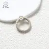Fecho de Mola Redondo em Formato de Flor Acessórios para Joias DIY Argola de Mola para Chaveiro Argola de Conexão de Liga Pingente para Chave de Carro