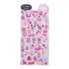 Pegatinas de animales lindos tipo caramelo de cristal, 3D en relieve, hechas a mano, educativas, para niños, adecuadas para álbumes de recortes y fundas de teléfono