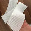 En Stock Tela Plegada de Poliéster-Algodón Negra de 8 cm y 12 cm para Puños de Ropa, Cuellos, Dobladillos de Faldas y Adorno de Encaje