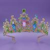Joias de coroa de noiva europeias e americanas acessórios de casamento liga de zinco diamante acessórios de cabelo acessórios de bola joias transfronteiriças fornecimento de fábrica