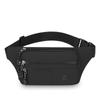 Cor Sólida Simples e Leve Bolsa de Peito Masculina Multicamadas Portátil Bolsa de Cintura para Caixa de Couro PU Filme Casual Passeio Ombro Transversal