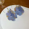 Pendientes de Borla de Flor de Perla Rosa Plateada Clavos de Oreja Pequeños Frescos Estilo Mori Accesorios de Oreja de Alta Gama Moda Venta al por Mayor