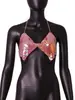 AYJ Amazon 2026 Nueva Ropa Femenina Transfronteriza Europea y Americana Camisola Metálica Sexy de Lentejuelas para Fiesta en Discoteca Ropa de Exterior Y20