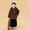 Abrigo de Lana para Niños Otoño e Invierno Terciopelo Doble Cara 2026 Nuevo Estilo Ropa Infantil Abrigo de Lana para Bebé Niña Infantil Moderno