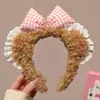 Diadema de Felpa Color Café Original y Linda para Mujer, Nuevo Modelo 2025, Diadema de Oso para Fotos de Fiesta, Accesorio para el Cabello de Diadema Ambiental