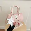 2026 Nova Bolsa Almofada Doce de Dama Estrela Coelho Pequeno para Meninas Moda Casual para o Dia a Dia Bolsa de Mão Bolsa de Ombro Bolsa Transversal