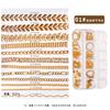 Cross-border quente 12 grade nail chain joias em forma especial diamante nova liga de unhas decoração decorativa de prego de metal