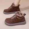 Botas de Invierno Nuevas para Mujer, Envío Directo de Una Pieza, Zapatos Casuales de Algodón con Suela Gruesa Antideslizante, Zapatos de Mujer Forrados de Felpa y Engrosados, Botas de Nieve