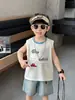 8243 Chaleco Delgado para Bebé Niños Tendencia Chaleco de Niño Verano Sin Mangas Niño Ropa Nueva de Verano Niños Pequeños