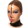 Capacete de Látex, Máscara de Menina Bonita, Roupa de Látex Combinando, Capacete Sexy para Treinamento, Capacete de Halloween, Performance de Dança