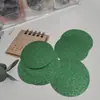 Fundo de Papel para Insígnia de Flash Duplo Ouro Escovado com Glitter Prata com Glitter Branco Papel Escovado Insígnia de Papel Flash Refletivo Base Inferior Papel Base