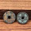 Venta al por mayor de fábrica de varias monedas antiguas de latón, Kaiyuan Tongbao, monedas Tianshi Shan Gui, monedas antiguas y accesorios para joyería del Dios de la Riqueza