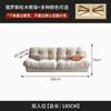 Sofá Nube Simple Moderno Estilo Crema Hogar Sala de Estar Apartamento Grande y Pequeño Alquiler Sofá de Tela Sofá Perezoso