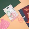 Tijeras de Utilidad Hechas a Mano para DIY con Mangos de Plástico, Tijeras Redondeadas Seguras para Estudiantes para Cortar Papel, Venta al por Mayor del Fabricante en Stock