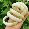 Pulsera de Jade Natural Shaanxi Lantian, Pulsera de Jade Flor de Jengibre Flotante, Pulsera de Jade Regalo Suministro de Puesto de Jade