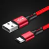 Cable de Datos Extendido Trenzado de Nylon de Carga Rápida USB Adecuado para Apple y Android Cable de Carga Tipo-C Cable Trenzado de 1 m