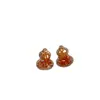 Novos Brincos de Zircônia em Forma de Cabaça com Cor Gradiente Estilo Chinês para Mulheres, Brincos Elegantes de Luxo Leve de Nicho de Alta Qualidade, Acessórios de Orelha Únicos e Bonitos