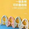 Percha plegable para viaje, portátil para viajes y viajes de negocios, herramienta multifuncional para secar ropa, ideal para estudiantes para secar ropa interior y calcetines en dormitorios