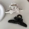 Corea del Sur Nuevo Elegante Negro y Blanco Puntos de Ola Pinza Grande Cruzada Moda Clip para Cabello Accesorios para el Cabello para Niñas