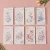 Tarjeta de felicitación grande estilo fresco para el Festival de Medio Otoño con sobre, diseño floral creativo, tarjetas de bendición para Navidad y Año Nuevo al por mayor